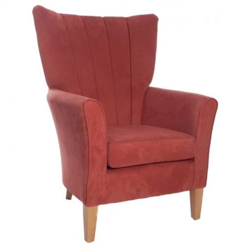 Claudia Lounge chair, www.homecarechairs.co.uk , high seat chairs, Fireside Chairs, high back chairs, wingback chair, elderly chairs.