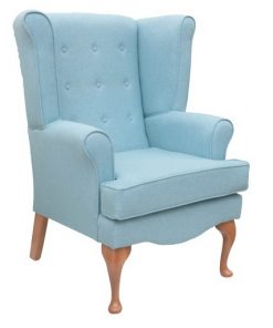 Calder high seat chair in Waterproof Highland Fabric, www.homecarechairs.co.uk , high seat chairs, Fireside Chairs, high back chairs, wingback chair, elderly chairs.