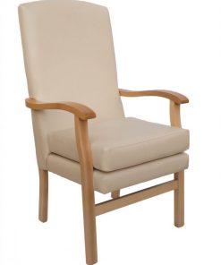 Erin Lounge Chair with 2 seat heights, www.homecarechairs.co.uk , high seat chairs, Fireside Chairs, high back chairs, wingback chair, elderly chairs.